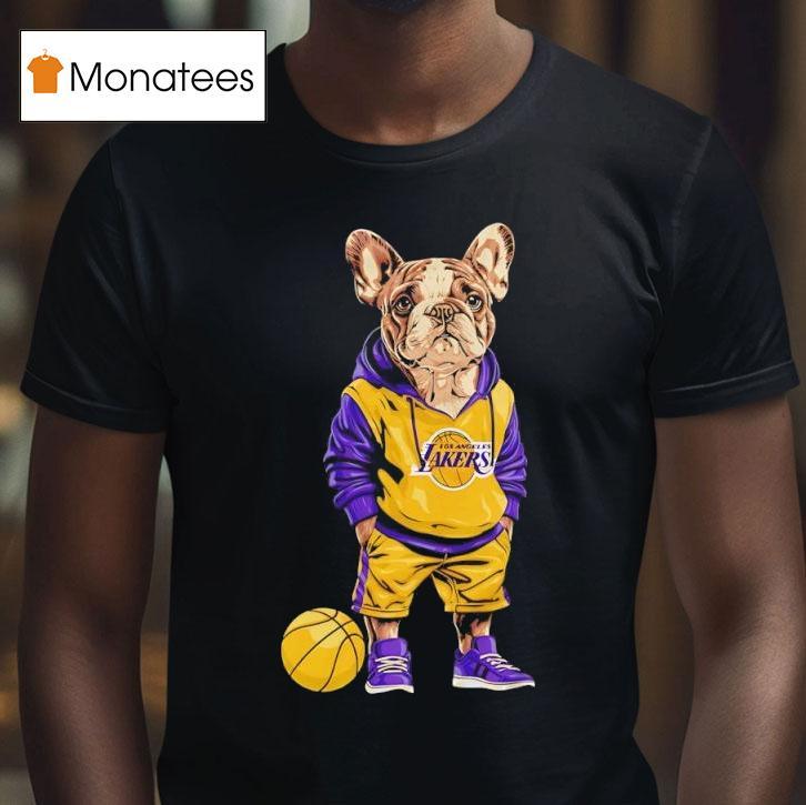 Los Angeles Lakers X Bulldog Hoop Dogs T Shirt Los Angeles Lakers X Bulldog Hoop Dogs T Shirt