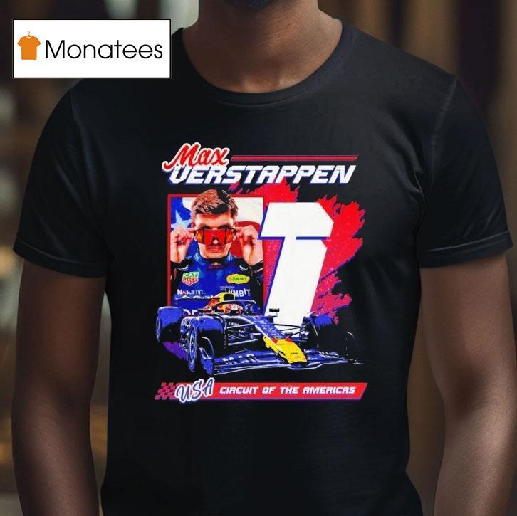 Max Verstappen Usa Circuit Of The Americas Racing T Shirt Max Verstappen Usa Circuit Of The Americas Racing T Shirt