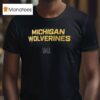 Michigan Wolverines Courtside Basketball Performance T Shirt
