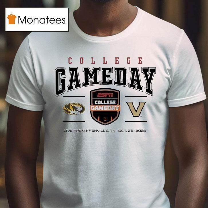 Missouri Tigers Vs Vanderbilt Commodores College Gameday T Shirt Missouri Tigers Vs Vanderbilt Commodores College Gameday T Shirt