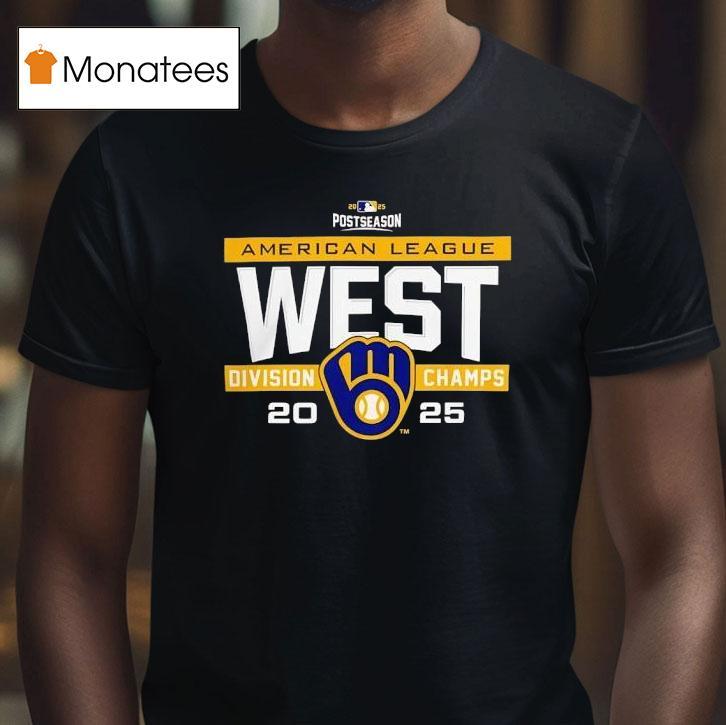 Mlb Postseason Milwaukee Brewers American League West Champions T Shirt Mlb Postseason Milwaukee Brewers American League West Champions T Shirt