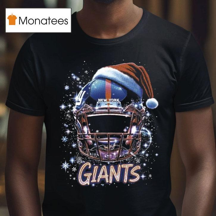 New York Giants Nfl Helmet Merry Christmas T Shirt New York Giants Nfl Helmet Merry Christmas T Shirt