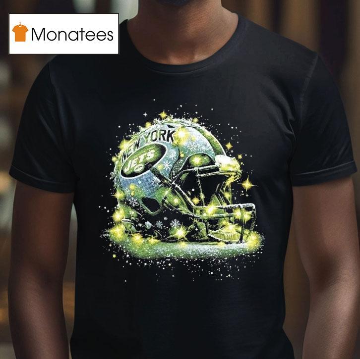 New York Jets Nfl Helmet Merry Christmas T Shirt New York Jets Nfl Helmet Merry Christmas T Shirt