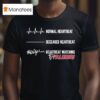 Normal Heartbeat Deceased Heartbeat Heartbeat Watching Atlanta Falcons T Shirt