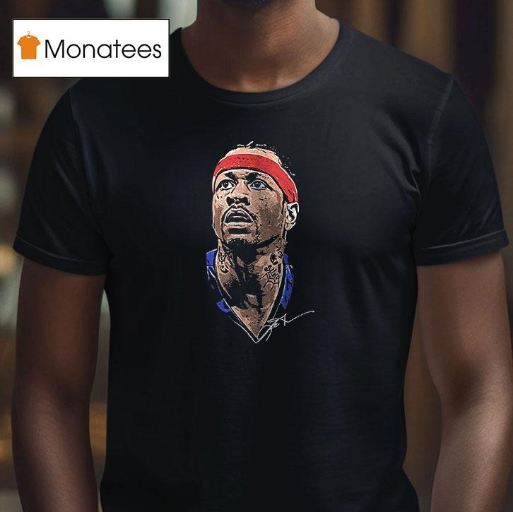 Philadelphia Ers Allen Iverson Portrait Graphic Signature T Shirt Philadelphia Ers Allen Iverson Portrait Graphic Signature T Shirt
