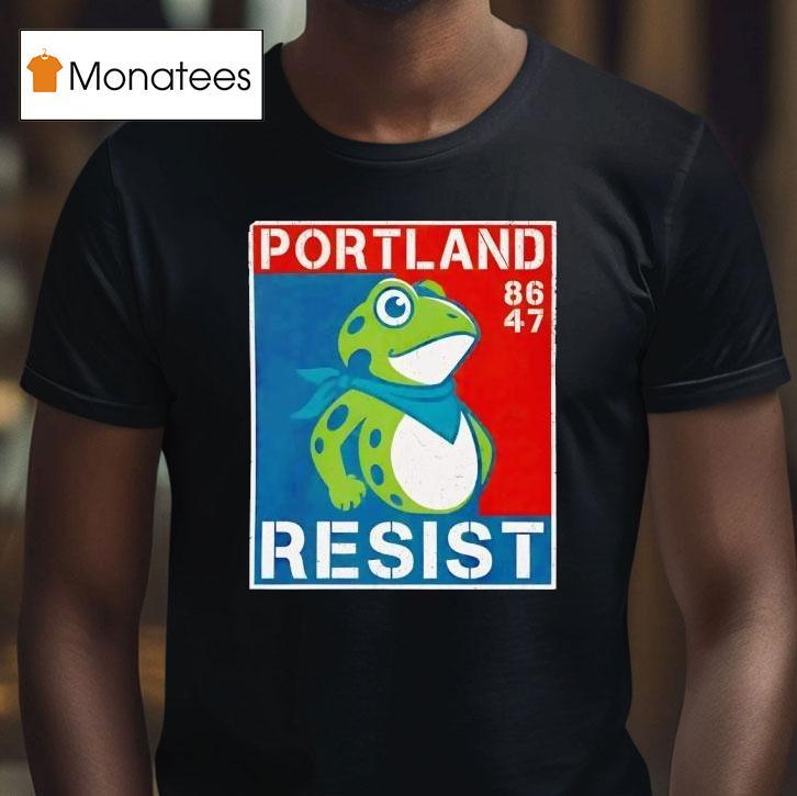Portland Resist Frog T Shirt Portland Resist Frog T Shirt