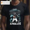 Saquon Barkley Midnight Green Philadelphia Eagles Triple Pic T Shirt