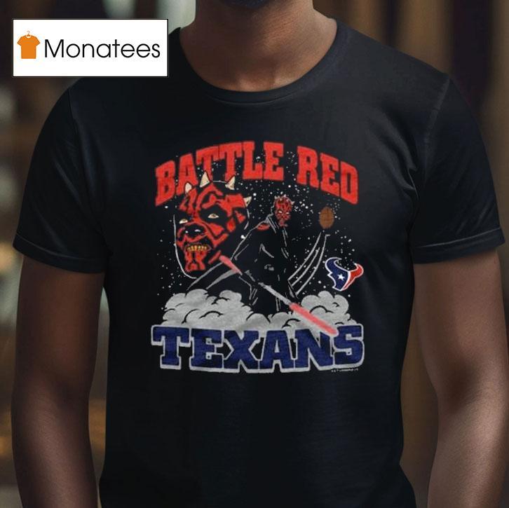 Star Wars X Houston Texans Battle Red Dark Side T Shirt Star Wars X Houston Texans Battle Red Dark Side T Shirt