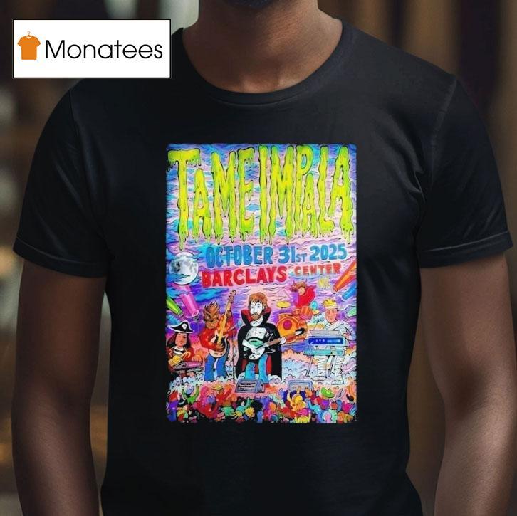 Tame Impala Barclays Center Brooklyn Ny Oct Tour T Shirt Tame Impala Barclays Center Brooklyn Ny Oct Tour T Shirt
