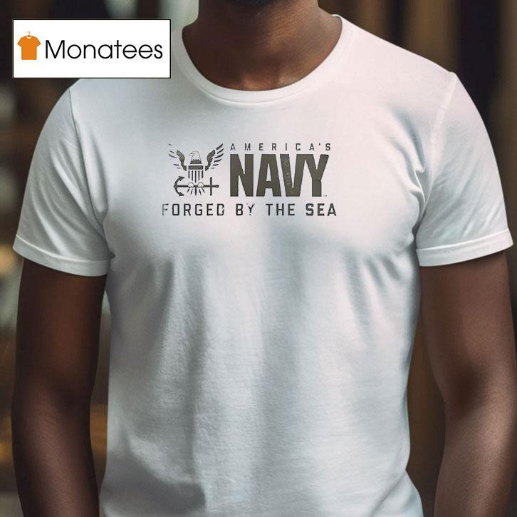 Tampa Bay Buccaneers America S Navy Forged By The Sea Salute To Service Logo T Shirt Tampa Bay Buccaneers America S Navy Forged By The Sea Salute To Service Logo T Shirt