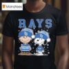 Tampa Bay Rays Snoopy Charlie Brown Christmas Baseball T Shirt