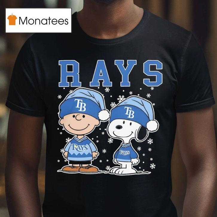 Tampa Bay Rays Snoopy Charlie Brown Christmas Baseball T Shirt Tampa Bay Rays Snoopy Charlie Brown Christmas Baseball T Shirt