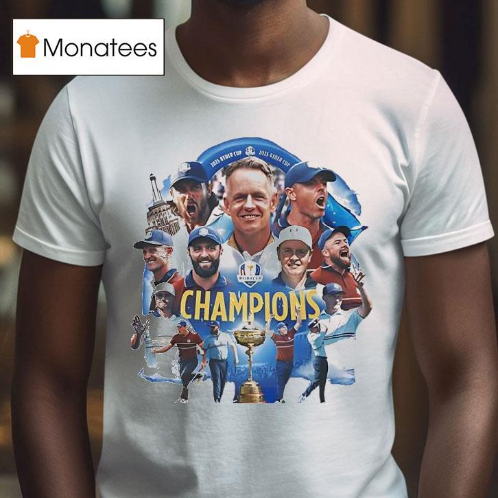 Team Europe S Victory At The Ryder Cup Celebrates Champions T Shirt Team Europe S Victory At The Ryder Cup Celebrates Champions T Shirt