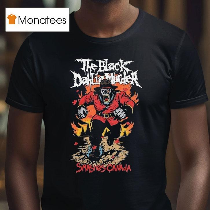 The Black Dahlia Murder Smashes California At Doug Mitchell Thunderbird Sports Centre In Vancouver Canada On October T Shirt The Black Dahlia Murder Smashes California At Doug Mitchell Thunderbird Sports Centre In Vancouver Canada On October T Shirt