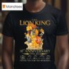 The Lion King Th Anniversary Thank You For The Memories Signatures T Shirt