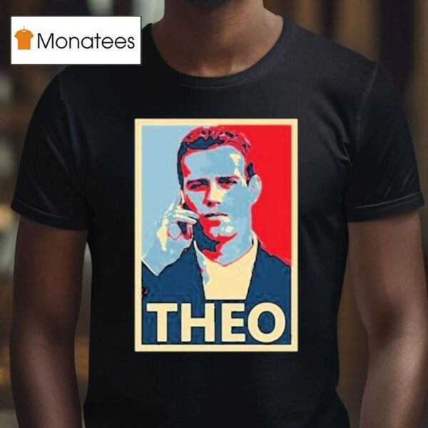 Theo Epstein In Action Signed T Shirt