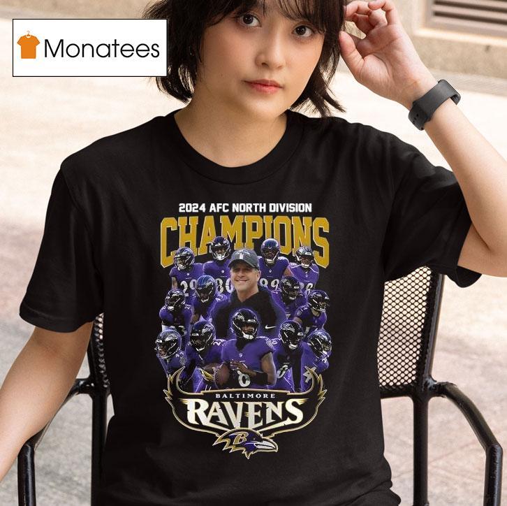 Afc North Division Champions Baltimore Ravens Team T Shirt