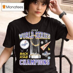 World Series Champions Dodgers Los Angeles Dodgers Back To Back T Shirt