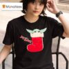 Baby Yoda Joy To The Galaxy Christmas T Shirt