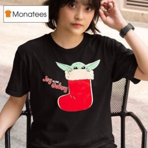 Baby Yoda Joy To The Galaxy Christmas T Shirt