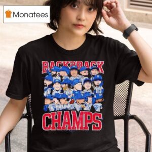 Back Back Champs Los Angeles Dodgers T Shirt