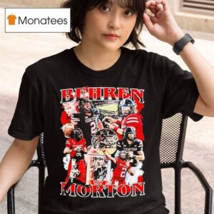 Behren Morton Texas Tech Red Raiders Football Graphic T Shirt
