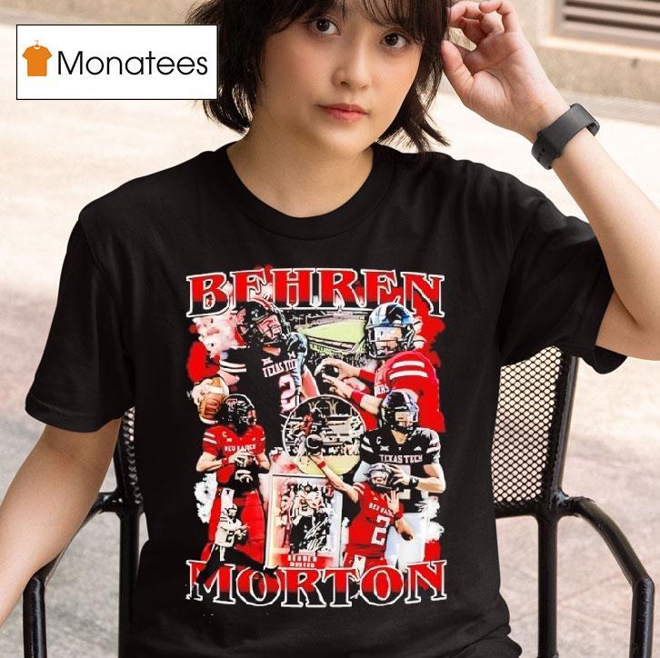 Behren Morton Texas Tech Red Raiders Football Graphic T Shirt