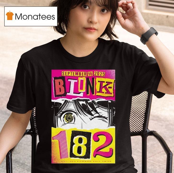 Blink Sep Riverbend Music Center Cincinnati Oh Anime Eyes T Shirt