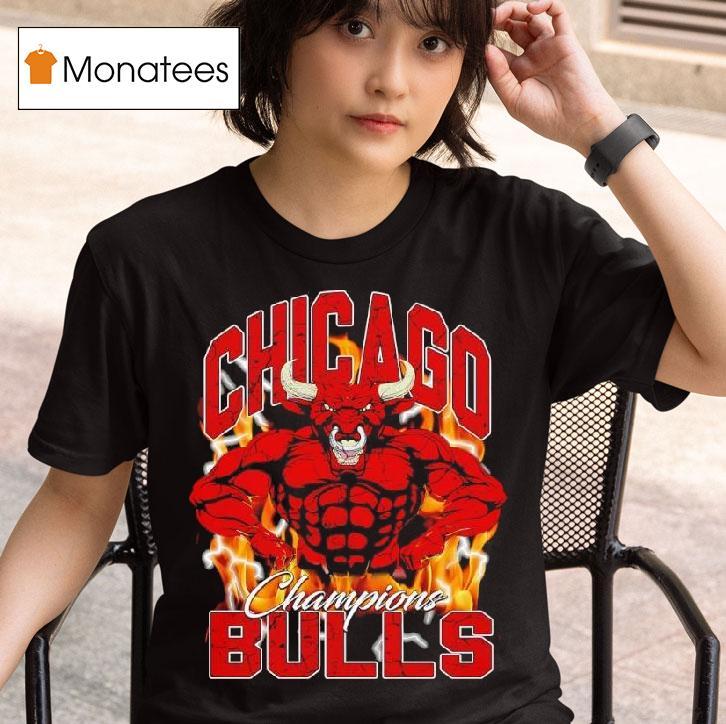 Chicago Bulls Mascot Chicago Champions Bulls T Shirt