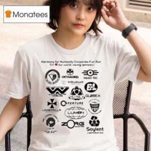 Corporate Fun Run Sci Fi Parody Sponsor Logo T Shirt