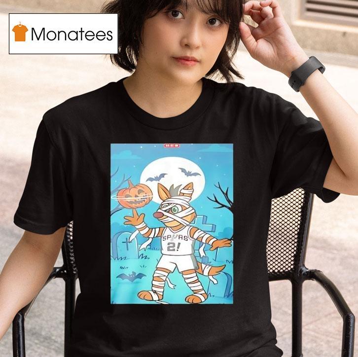 Coyote Mummy San Antonio Spurs Mascot Halloween T Shirt