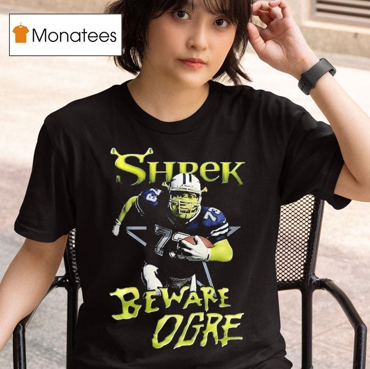 Dallas Cowboys Shrek Nfl Beware Ogre T Shirt