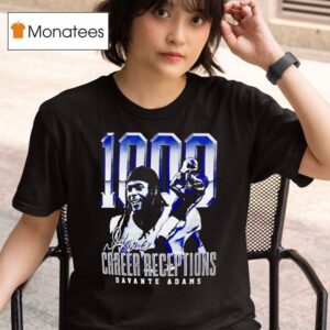 Davante Adams Career Receptions Los Angeles Rams Signature T Shirt