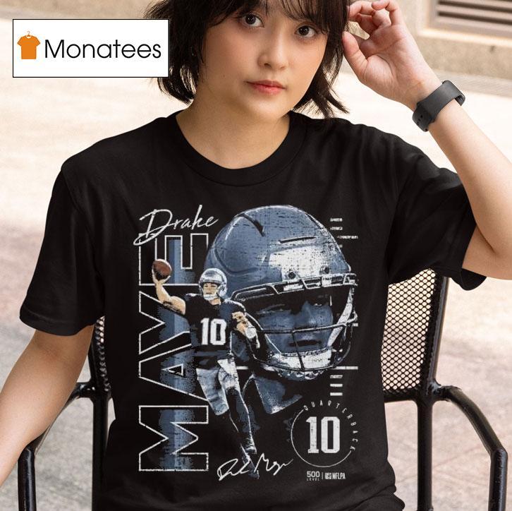 Drake Maye New England Vertical Name Signature T Shirt