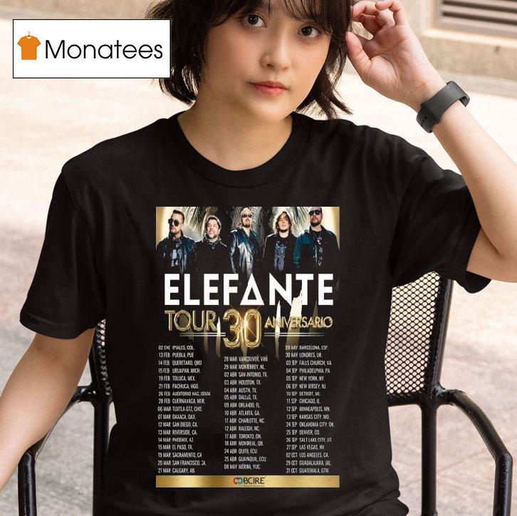 Elefante Tour Anniversary T Shirt