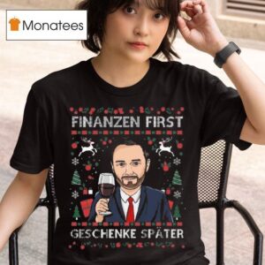Finanzen First Geschenke Spater Ugly Christmas T Shirt