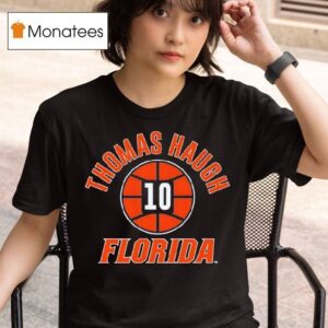 Florida Basketball Thomas Haugh Name Number Ball T Shirt