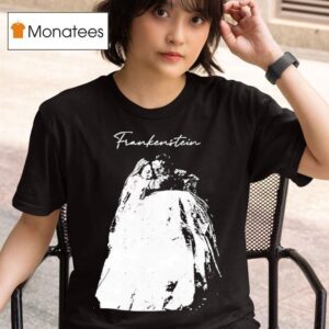 Frankenstein With His Bride Gothic Horror T Shirt