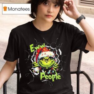 Grinchew Eww People Funny Christmas Lights Design Graphic T Shirt