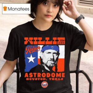 Houston Astros X Willie Nelson Sportiqe Astrodome T Shirt