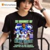In Memory Of Kenny Easley Forever In Our Hearts Thank You For The Memories Signature T Shirt
