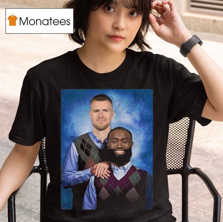 Jaylen Brown Kristaps Porzingis Step Brothers T Shirt