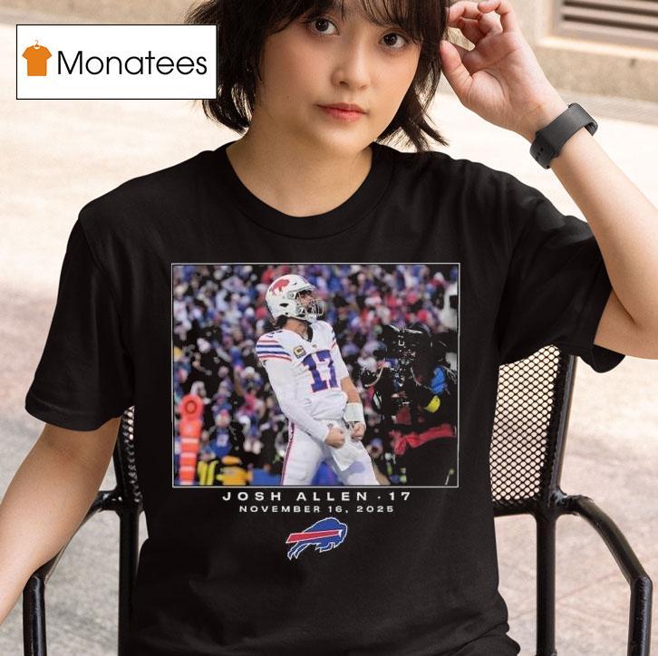 Josh Allen Buffalo Bills Nfl Flash Features Week T Shirt