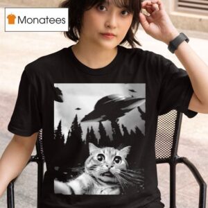 Keith Hernandez Wearing Cat Selfie With Ufos T Shirt