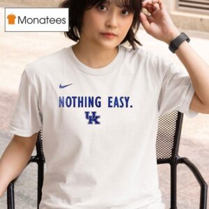 Kentucky Wildcats Nothing Easy Logo T Shirt