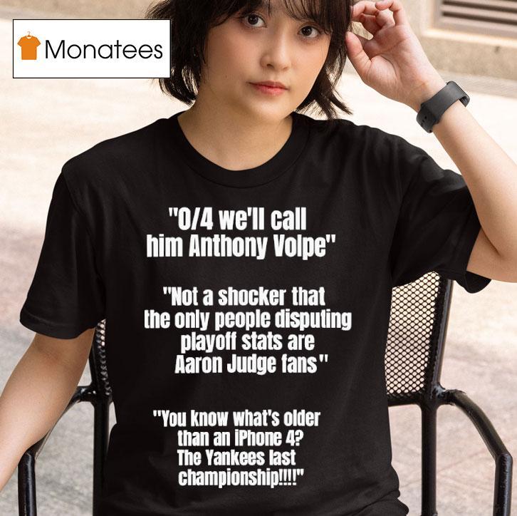 Kutter Is King We Ll Call Him Anthony Volpe The Yankees Last Championship T Shirt