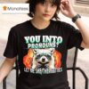 Let Me She Them Titties Raccoon Pronouns Intro Graphic T Shirt