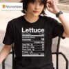 Lettuce Costume Nutrition Facts Lettuce T Shirt