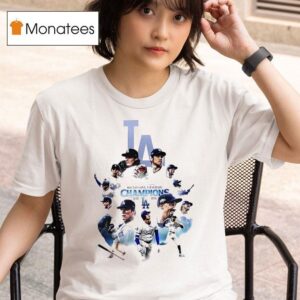 Los Angeles Dodger Team National League Champions T Shirt