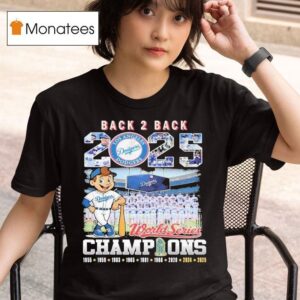 Los Angeles Dodgers World Series Back Back Champions Masco T Shirt